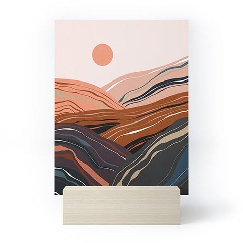 Viviana Gonzalez Mineral inspired landscapes 3 Mini Art Print