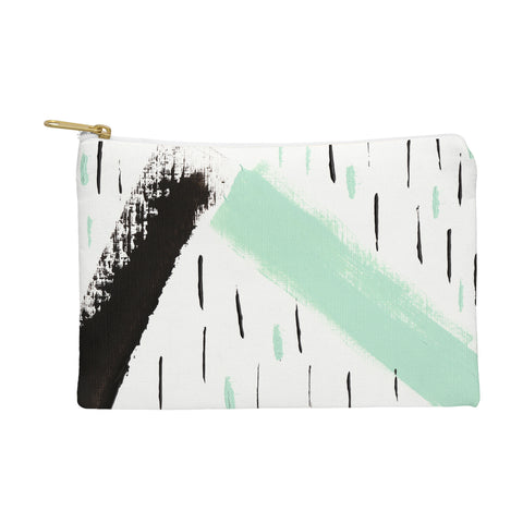 Viviana Gonzalez Minimal black and mint II Pouch