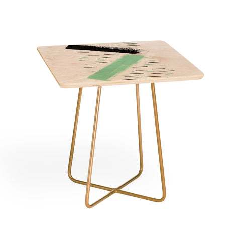 Viviana Gonzalez Minimal black and mint II Side Table