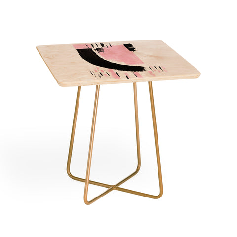 Viviana Gonzalez Minimal black and pink I Side Table