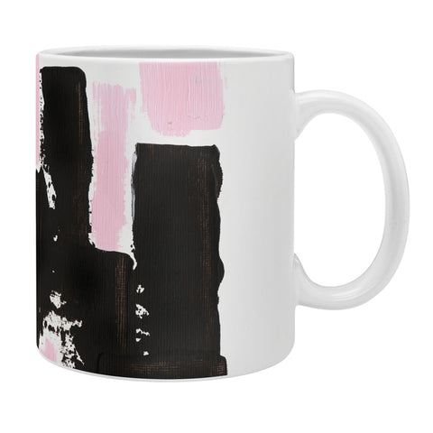 Viviana Gonzalez Minimal black and pink II Coffee Mug