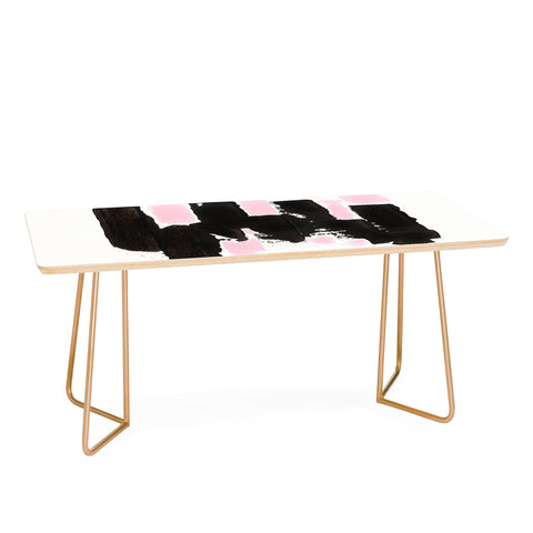 Viviana Gonzalez Minimal black and pink II Coffee Table