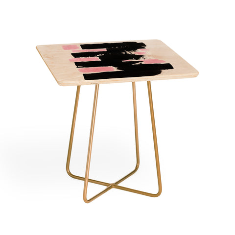 Viviana Gonzalez Minimal black and pink II Side Table