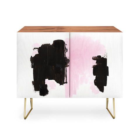 Viviana Gonzalez Minimal black and pink III Credenza