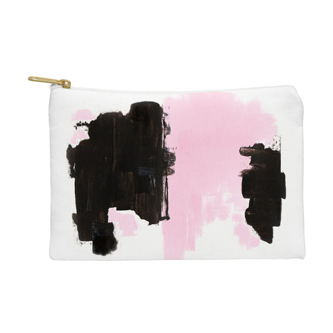 Viviana Gonzalez Minimal black and pink III Pouch