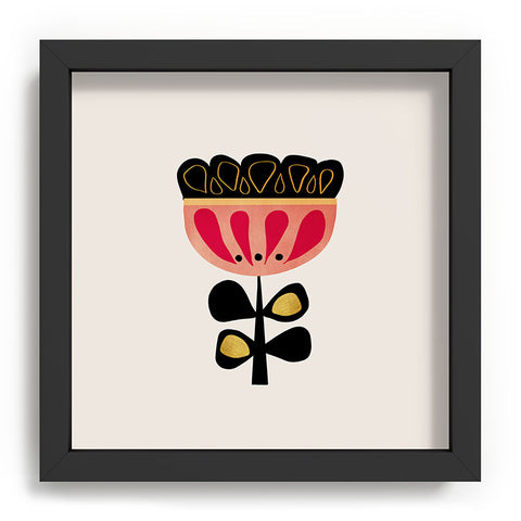 Viviana Gonzalez Minimal flower 01 Recessed Framing Square