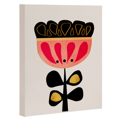Viviana Gonzalez Minimal flower 01 Art Canvas