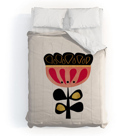 Viviana Gonzalez Minimal flower 01 Comforter