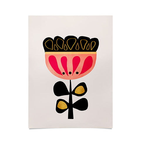 Viviana Gonzalez Minimal flower 01 Poster