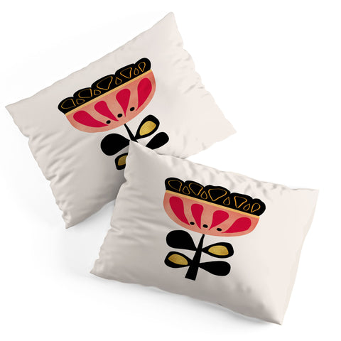 Viviana Gonzalez Minimal flower 01 Pillow Shams