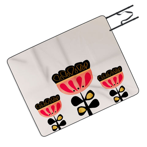 Viviana Gonzalez Minimal flower 01 Picnic Blanket