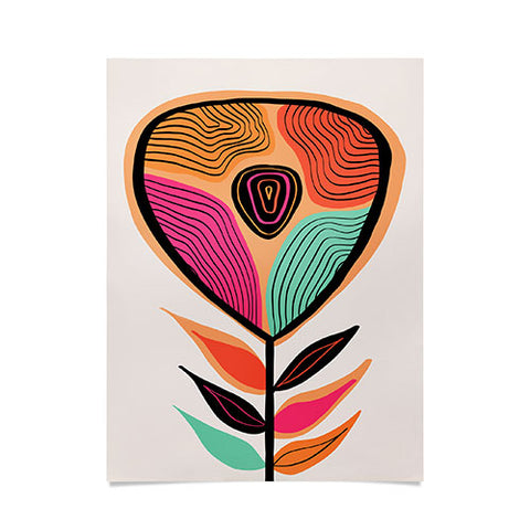 Viviana Gonzalez Minimal flower 02 Poster