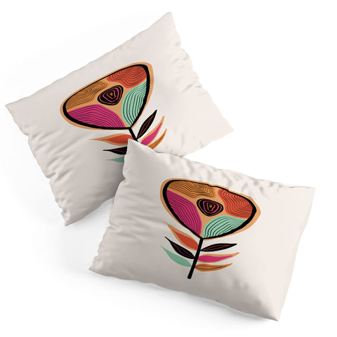 Viviana Gonzalez Minimal flower 02 Pillow Shams