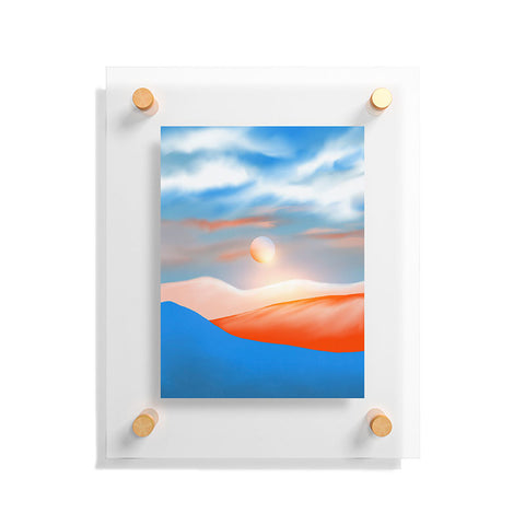Viviana Gonzalez Minimal mountains 01 Floating Acrylic Print