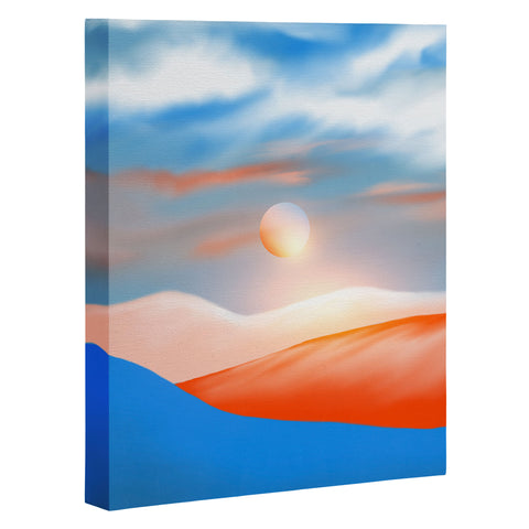 Viviana Gonzalez Minimal mountains 01 Art Canvas