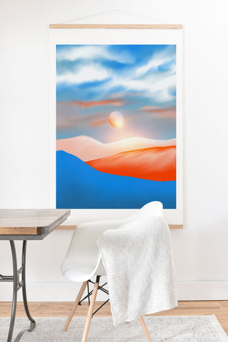 Viviana Gonzalez Minimal mountains 01 Art Print And Hanger