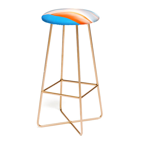 Viviana Gonzalez Minimal mountains 01 Bar Stool