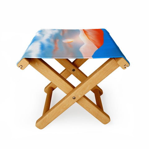 Viviana Gonzalez Minimal mountains 01 Folding Stool
