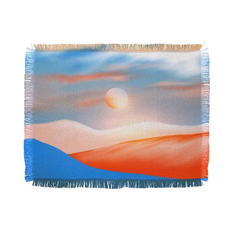 Viviana Gonzalez Minimal mountains 01 Throw Blanket