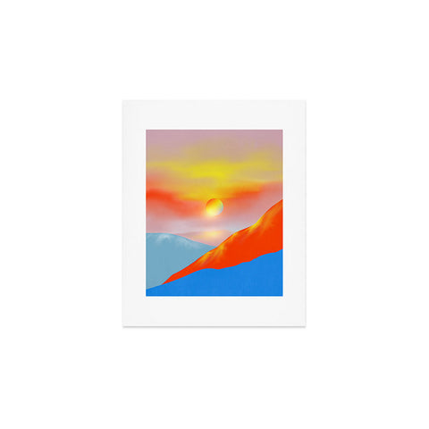 Viviana Gonzalez Minimal mountains 02 Art Print