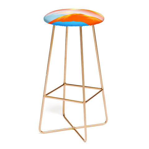 Viviana Gonzalez Minimal mountains 02 Bar Stool