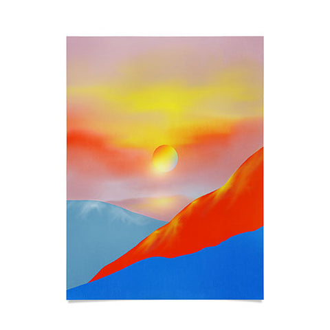 Viviana Gonzalez Minimal mountains 02 Poster