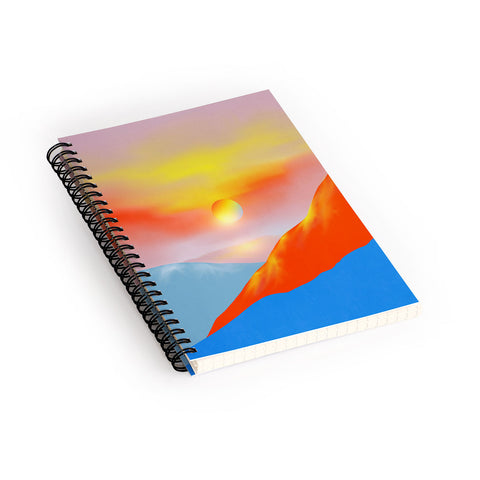 Viviana Gonzalez Minimal mountains 02 Spiral Notebook