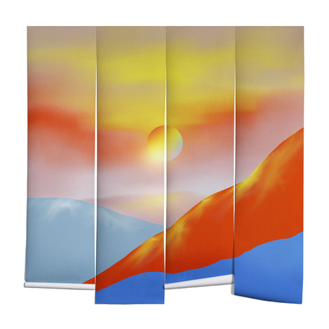 Viviana Gonzalez Minimal mountains 02 Wall Mural