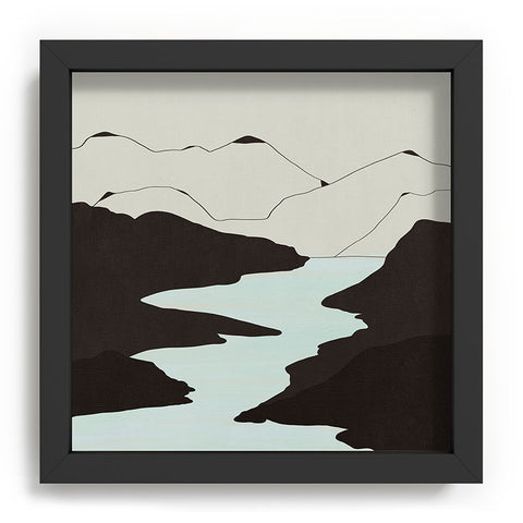 Viviana Gonzalez Minimal Mountains In The Sea Recessed Framing Square