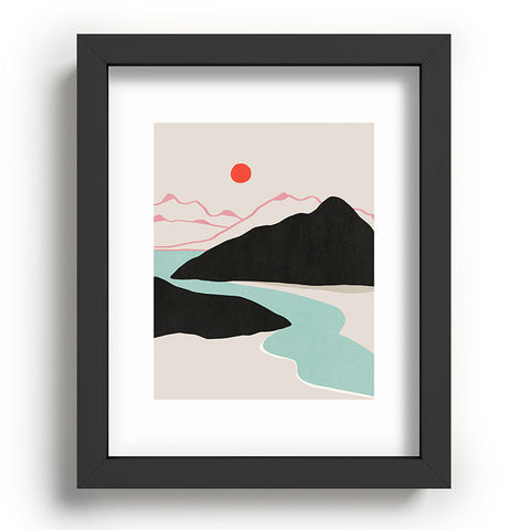 Viviana Gonzalez Minimal Mountains In the Sea 2 Recessed Framing Rectangle