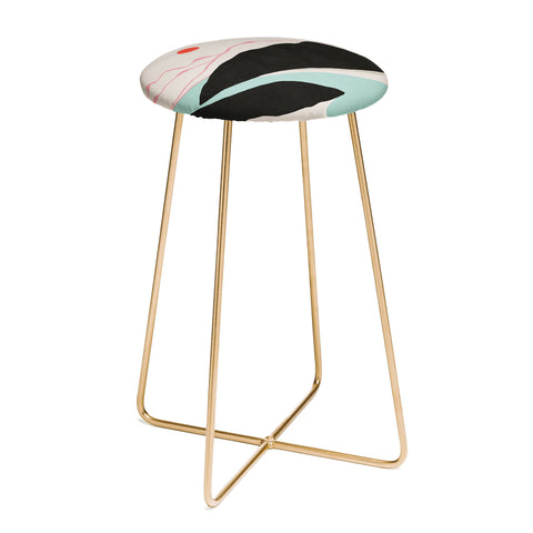Viviana Gonzalez Minimal Mountains In the Sea 2 Counter Stool