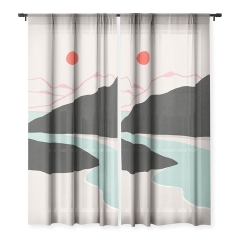 Viviana Gonzalez Minimal Mountains In the Sea 2 Sheer Non Repeat