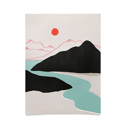 Viviana Gonzalez Minimal Mountains In the Sea 2 Poster