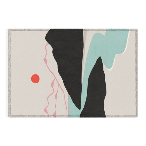 Viviana Gonzalez Minimal Mountains In the Sea 2 Outdoor Rug