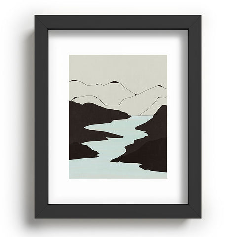 Viviana Gonzalez Minimal Mountains In The Sea Recessed Framing Rectangle