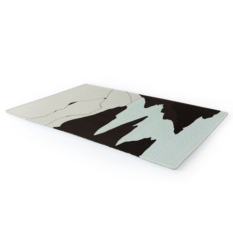 Viviana Gonzalez Minimal Mountains In The Sea Area Rug