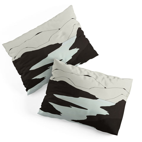Viviana Gonzalez Minimal Mountains In The Sea Pillow Shams