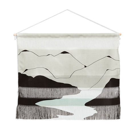 Viviana Gonzalez Minimal Mountains In The Sea Wall Hanging Landscape
