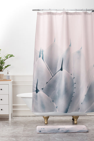 Viviana Gonzalez Minimal Spring II Shower Curtain And Mat