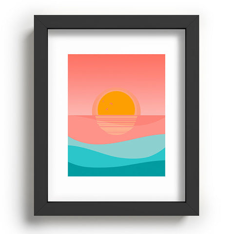 Viviana Gonzalez Minimal Sunset 1 Recessed Framing Rectangle