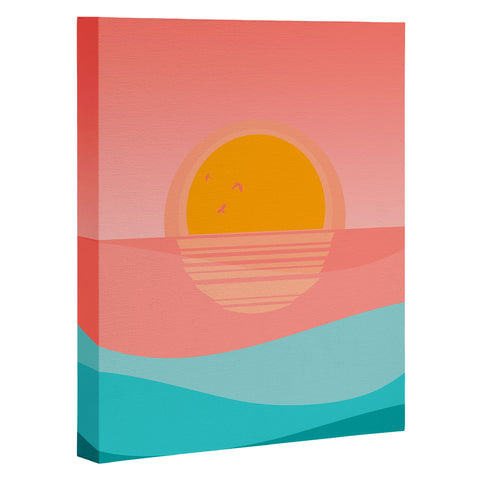 Viviana Gonzalez Minimal Sunset 1 Art Canvas