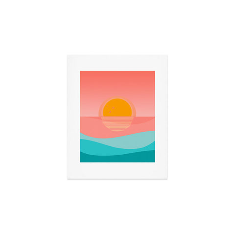 Viviana Gonzalez Minimal Sunset 1 Art Print