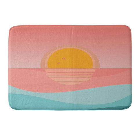Viviana Gonzalez Minimal Sunset 1 Memory Foam Bath Mat