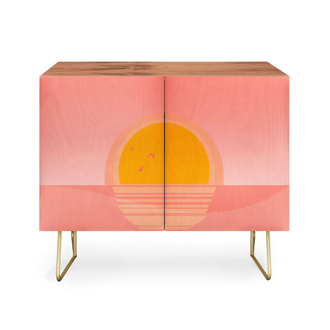 Viviana Gonzalez Minimal Sunset 1 Credenza