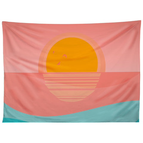 Viviana Gonzalez Minimal Sunset 1 Tapestry