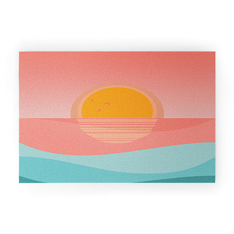 Viviana Gonzalez Minimal Sunset 1 Welcome Mat