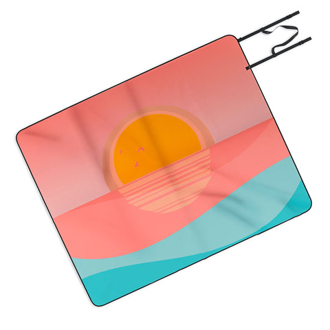 Viviana Gonzalez Minimal Sunset 1 Picnic Blanket