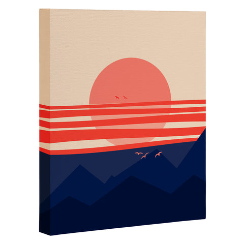 Viviana Gonzalez Minimal Sunset 4 Art Canvas
