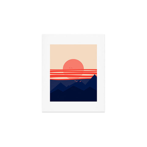 Viviana Gonzalez Minimal Sunset 4 Art Print