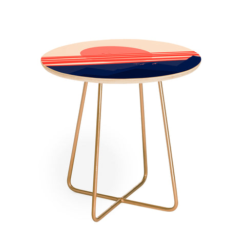 Viviana Gonzalez Minimal Sunset 4 Round Side Table